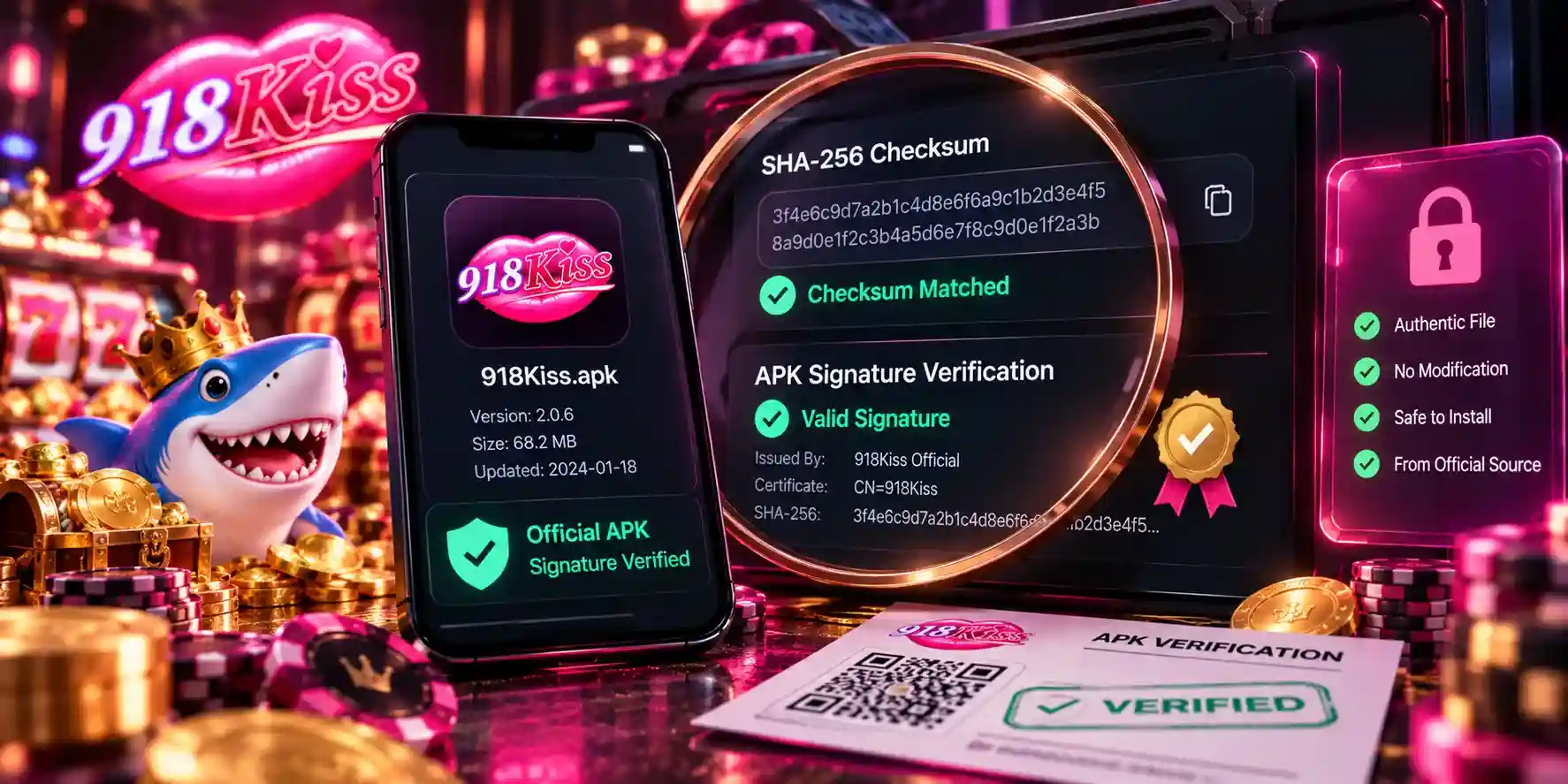 kiss918 APK Signature Verification
